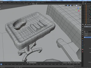 sala de cirurgia dos desenhos animados Modelo 3D