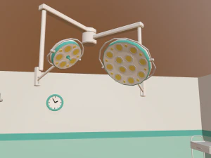 sala de cirurgia dos desenhos animados Modelo 3D