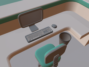 cartoon medical reception Modelo 3D