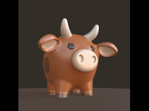 money box bull 3D Модель
