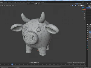 money box bull 3D Model