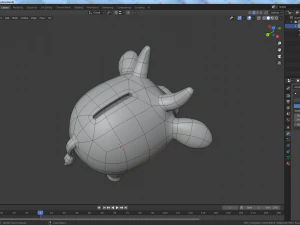 money box bull 3D Model
