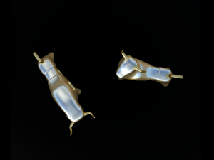 modern statuette of a bull Modelo 3D