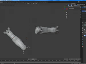 modern statuette of a bull 3D Model