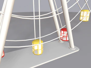 cartoon amusement park 3D Model