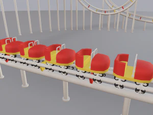 cartoon amusement park 3D Model