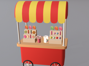 cartoon amusement park Model 3D