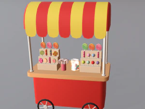 cartoon amusement park 3D Model