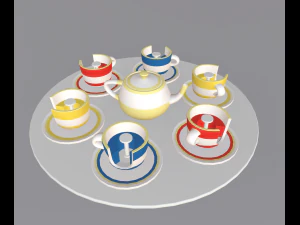 cartoon amusement park 3D Model
