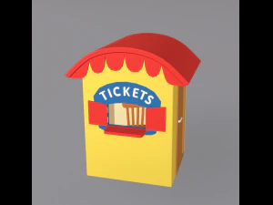 cartoon amusement park 3D Model