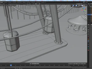 cartoon amusement park 3D Model