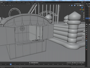 cartoon amusement park Model 3D