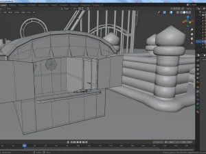cartoon amusement park 3D Model