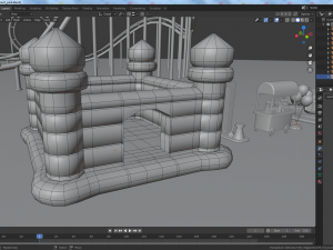 cartoon amusement park Model 3D