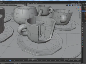 cartoon amusement park 3D Model