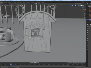 cartoon amusement park 3D Model