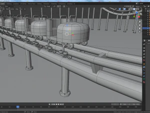 cartoon amusement park 3D Model