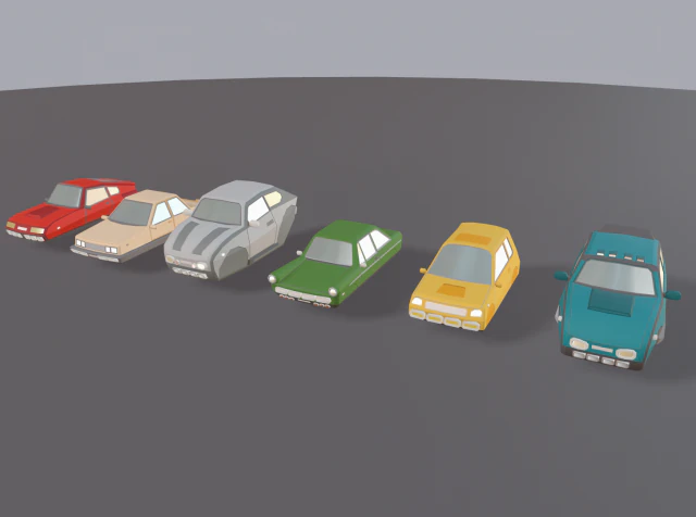 cartoon flying cars low-poly 3D Model .c4d .max .obj .3ds .fbx .stl .blend 