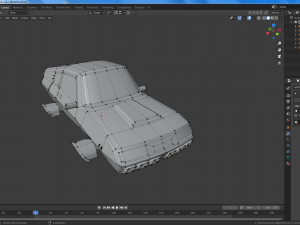 cartoon flying cars low-poly 3D Model