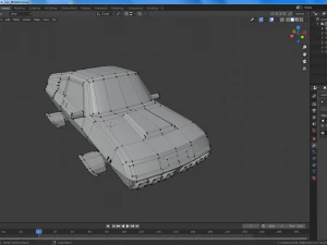 cartoon flying cars low-poly 3D Model