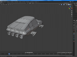 cartoon flying cars low-poly 3D Model