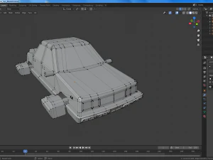 cartoon flying cars low-poly 3D Model