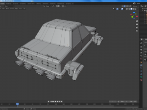 cartoon flying cars low-poly 3D Model