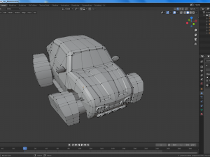 cartoon flying cars low-poly 3D Model