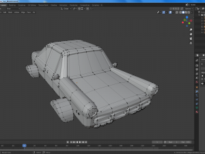 cartoon flying cars low-poly 3D Model