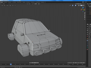 cartoon flying cars low-poly 3D Model