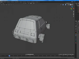 cartoon flying cars low-poly 3D Model