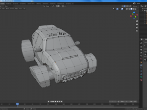 cartoon flying cars low-poly 3D Model