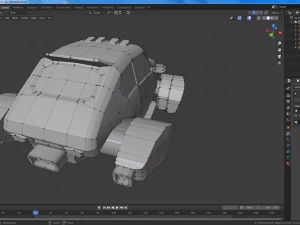 cartoon flying cars low-poly 3D Model