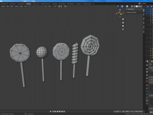cartoon food pack 3D Model