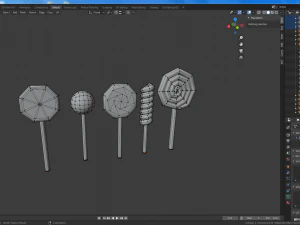 cartoon food pack 3D Model