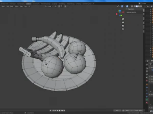 cartoon food pack 3D Model