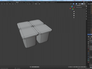 cartoon food pack 3D Model