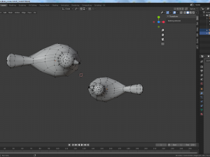 modern birds figurine Modelo 3D