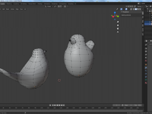 modern birds figurine Modelo 3D