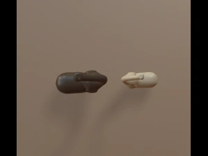 modern elephants figurine 3D Model