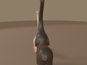 modern elephants figurine 3D Модель