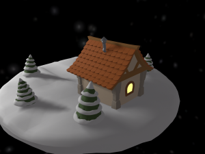 cartoon christmas island Modello 3D