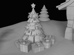 cartoon christmas island Modello 3D