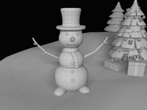 cartoon christmas island Modello 3D