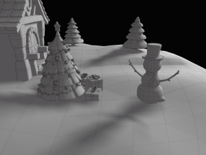 cartoon christmas island Modello 3D