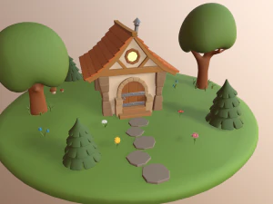 cartoon house 3D Model