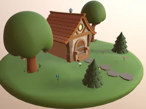 cartoon house 3D Model