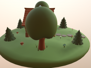 cartoon house 3D Модель