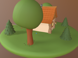cartoon house 3D Модель