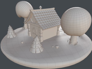 cartoon house 3D Модель